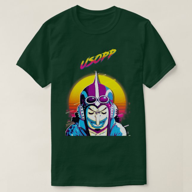 Camiseta Usopp TShirtONE PIECE Usopp TShirtby 80sRetro (Frente do Design)