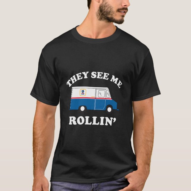Camiseta Usps Eles Me Veem Rolando (Frente)