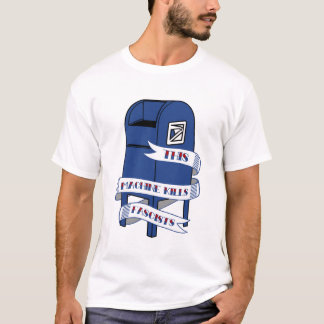 Camiseta USPS Este Matar de Máquina Fascistas Postam Caixa