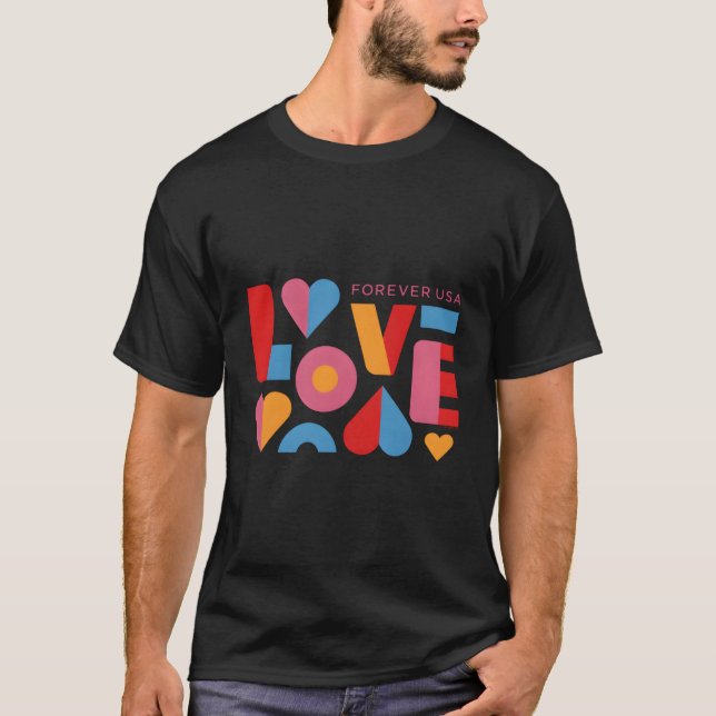 Camiseta Usps Forever American Love (Frente)