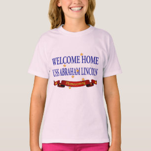 Camiseta USS Abraham Lincoln Home bem-vindo