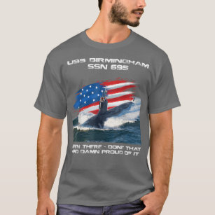 Camiseta USS Birmingham SSN695 American Flag Subsea Vete