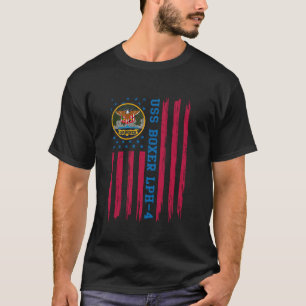 Camiseta USS Boxer LPH 4 Assalto Anfíbio Navio Veterano Ch