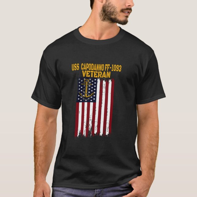 Camiseta USS Capodanno FF 1093 Frigate Veterans Day (Frente)