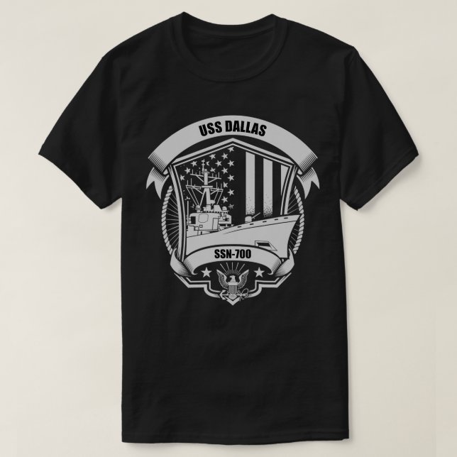 Camiseta USS Dallas SSN700 (Frente do Design)