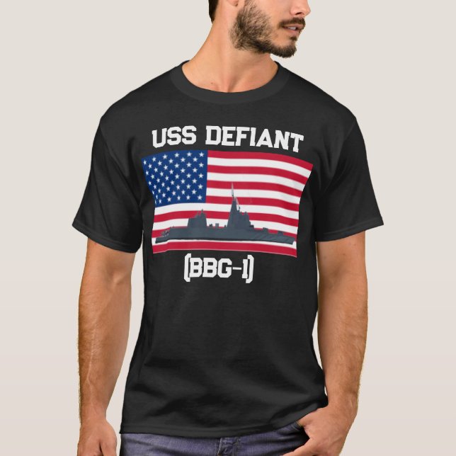 Camiseta USS Defiant (BBG-1) (Frente)