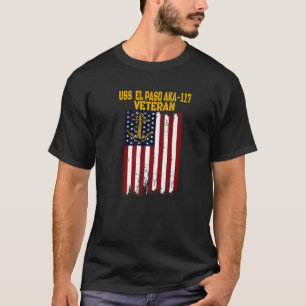Camiseta USS El Paso AKA-117 LKA-117 Navio Anfíbio de Carga