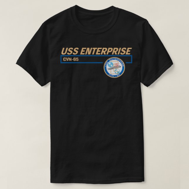 Camiseta USS Enterprise CVN65 (Frente do Design)