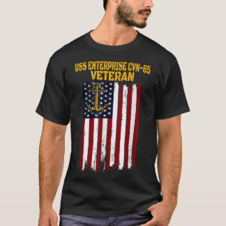 Camiseta USS Enterprise CVN65 CVAN65 Transportadora de Aero
