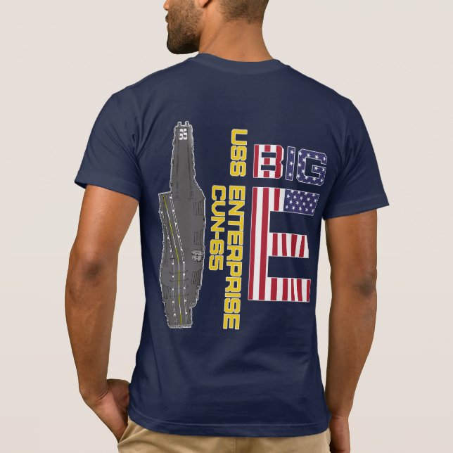 Camiseta USS ENTERPRISE CVN- 65 BIG E T-Shirt (Verso)
