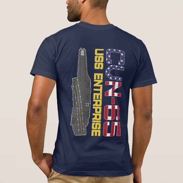 Camiseta USS ENTERPRISE CVN-65 T-Shirt (Verso)