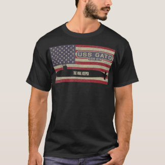 Camiseta USS Gato SSN615 Sinalizador Submarino Americano Nu