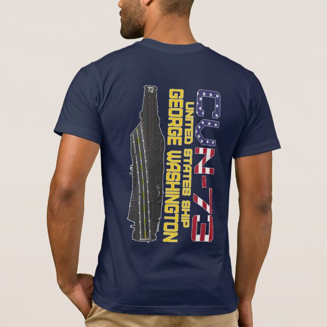 Camiseta USS GEORGE WASHINGTON CVN-73 T-Shirt (Verso)
