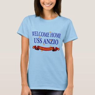 Camiseta USS Home bem-vindo Anzio