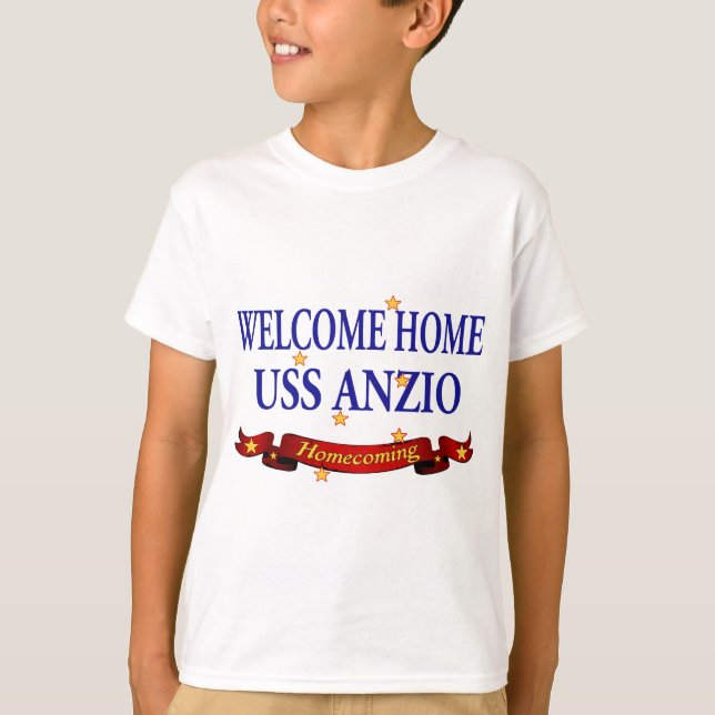 Camiseta USS Home bem-vindo Anzio (Frente)
