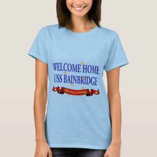 Camiseta USS Home bem-vindo Bainbridge