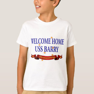 Camiseta USS Home bem-vindo Barry