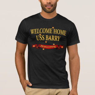 Camiseta USS Home bem-vindo Barry
