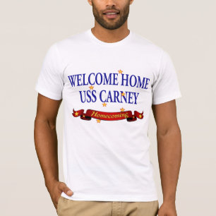 Camiseta USS Home bem-vindo Carney