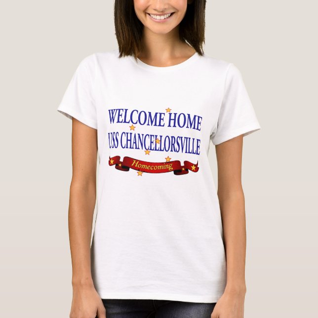 Camiseta USS Home bem-vindo Chancellorsville (Frente)
