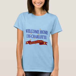 Camiseta USS Home bem-vindo Charlotte