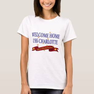 Camiseta USS Home bem-vindo Charlotte