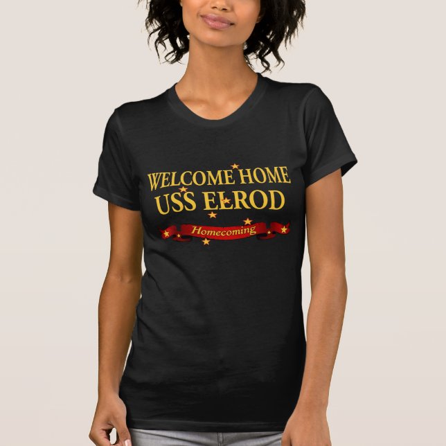 Camiseta USS Home bem-vindo Elrod (Frente)