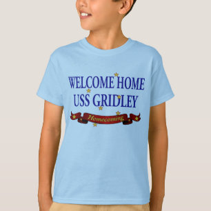 Camiseta USS Home bem-vindo Gridely