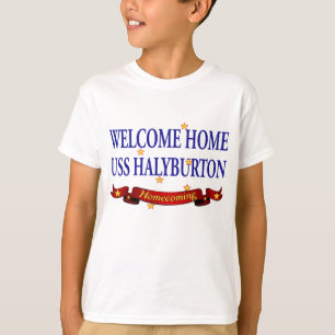 Camiseta USS Home bem-vindo Halyburton