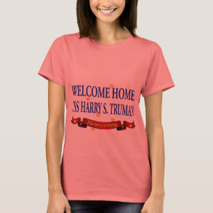 Camiseta USS Home bem-vindo Harry S. Truman