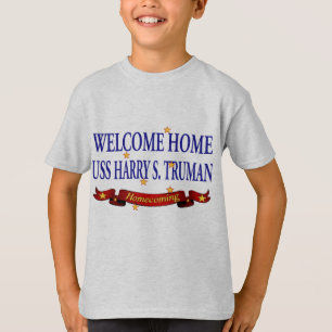 Camiseta USS Home bem-vindo Harry S. Truman