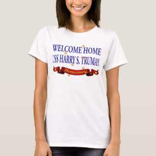 Camiseta USS Home bem-vindo Harry S. Truman