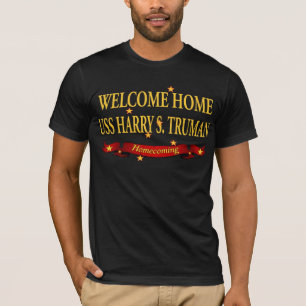 Camiseta USS Home bem-vindo Harry S. Truman