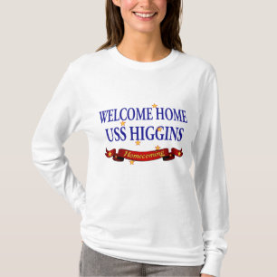 Camiseta USS Home bem-vindo Higgins