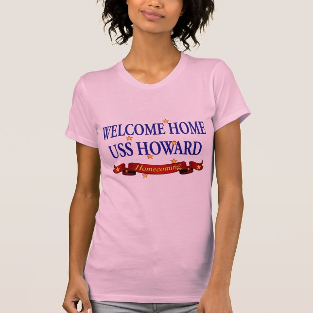 Camiseta USS Home bem-vindo Howard (Frente)