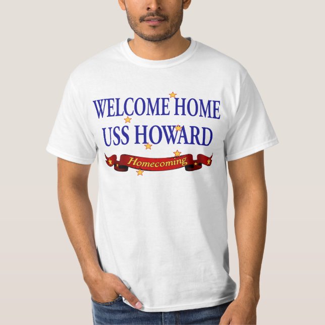 Camiseta USS Home bem-vindo Howard (Frente)