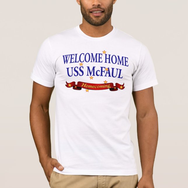 Camiseta USS Home bem-vindo McFaul (Frente)
