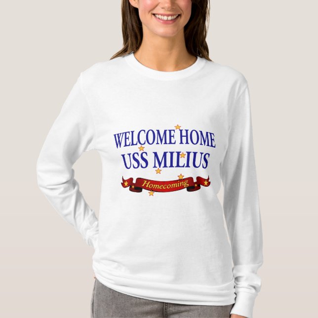 Camiseta USS Home bem-vindo Milius (Frente)