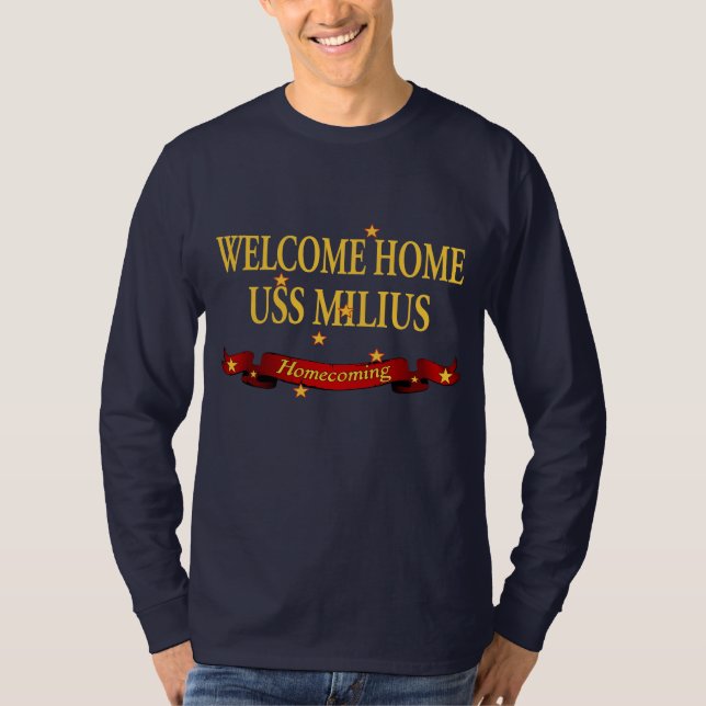 Camiseta USS Home bem-vindo Milius (Frente)