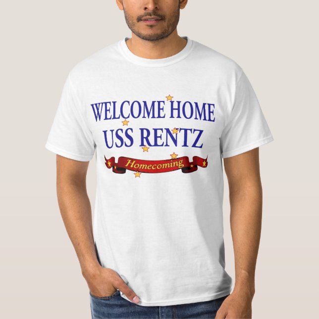Camiseta USS Home bem-vindo Rentz (Frente)