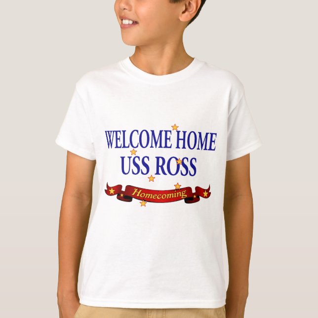 Camiseta USS Home bem-vindo Ross (Frente)