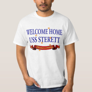 Camiseta USS Home bem-vindo Sterett