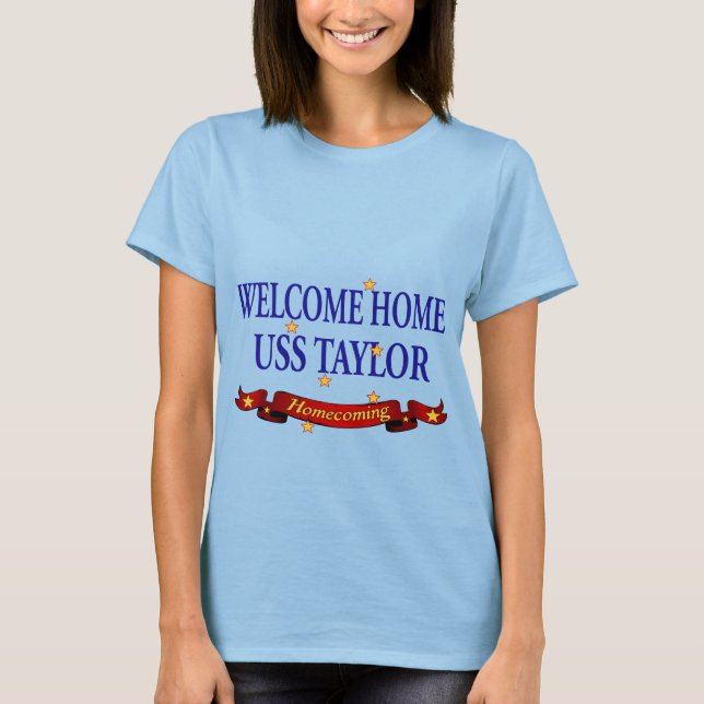 Camiseta USS Home bem-vindo Taylor (Frente)