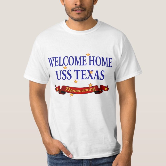 Camiseta USS Home bem-vindo Texas (Frente)