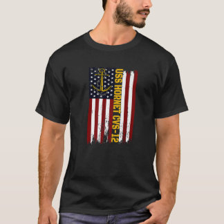 Camiseta USS Hornet CVS-12 Aircraft Carrier American Flag