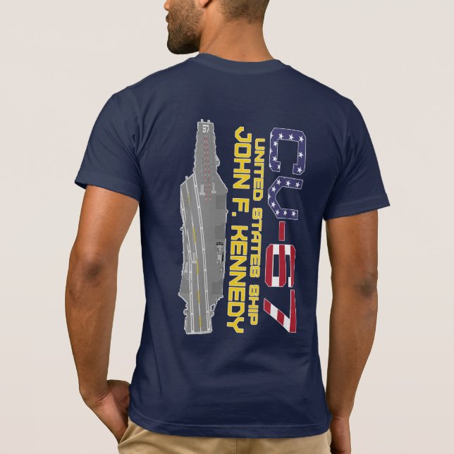 Camiseta USS JOHN F. CV-67 T-Shirt (Verso)
