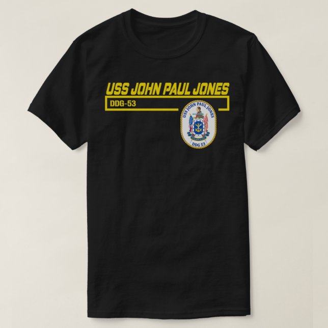 Camiseta USS John Paul Jones DDG53 (Frente do Design)