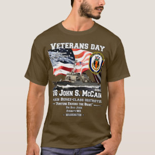Camiseta USS John S McCain Destroyer Veterans