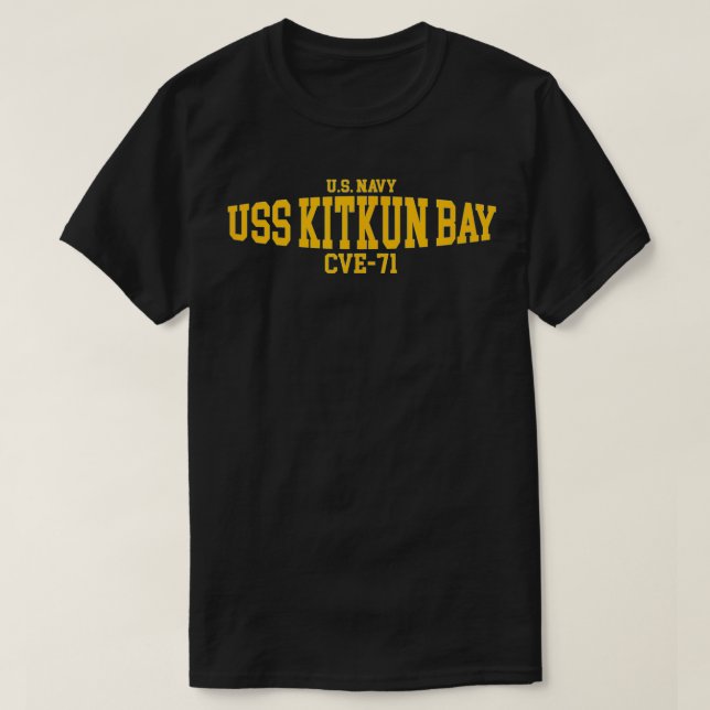 Camiseta USS Kitkun Bay CVE71 (Frente do Design)