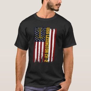 Camiseta USS Lexington CV 2 Transportadora aérea American F